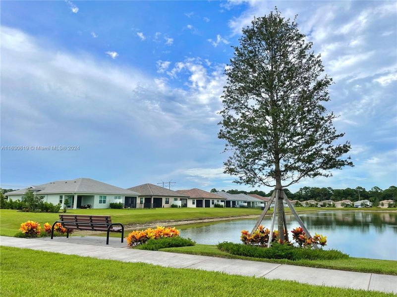 Community park/green space across the street from the property