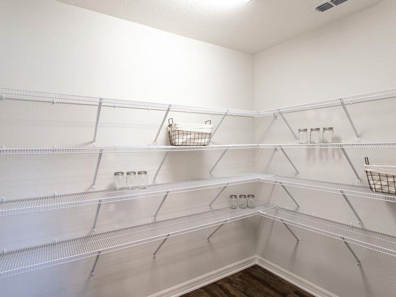 Convenient walk-in pantry - You choose the colors and features to personalize your new home