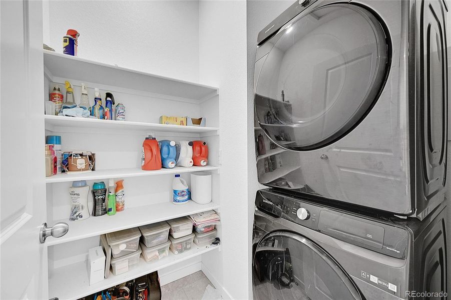 Upstairs laundry room