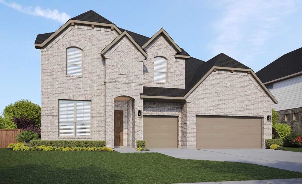 New construction Single-Family house Classic Series - Dartmouth, 11707 St. Augustine Drive, Mont Belvieu, TX 77535 - photo