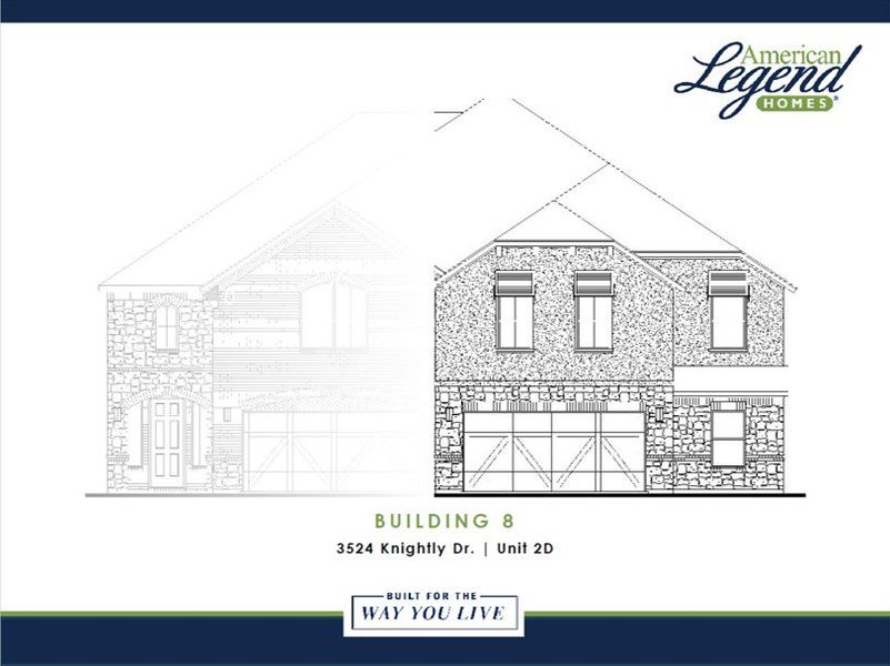 New construction Duplex house 3524 Knightly Drive, Lewisville, TX 75056 Building 8 Unit 2D- photo