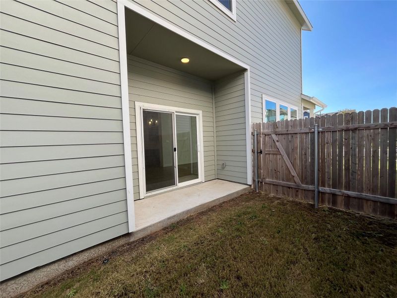 Covered patio