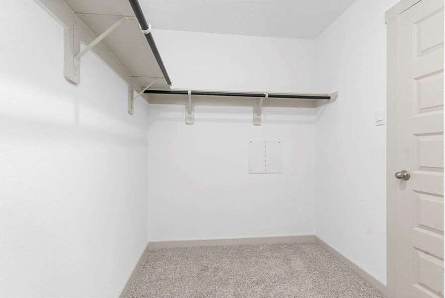 Enjoy your Large Walk In Closet for all your storage needs! **Image Representative of Plan Only and May Vary as Built**