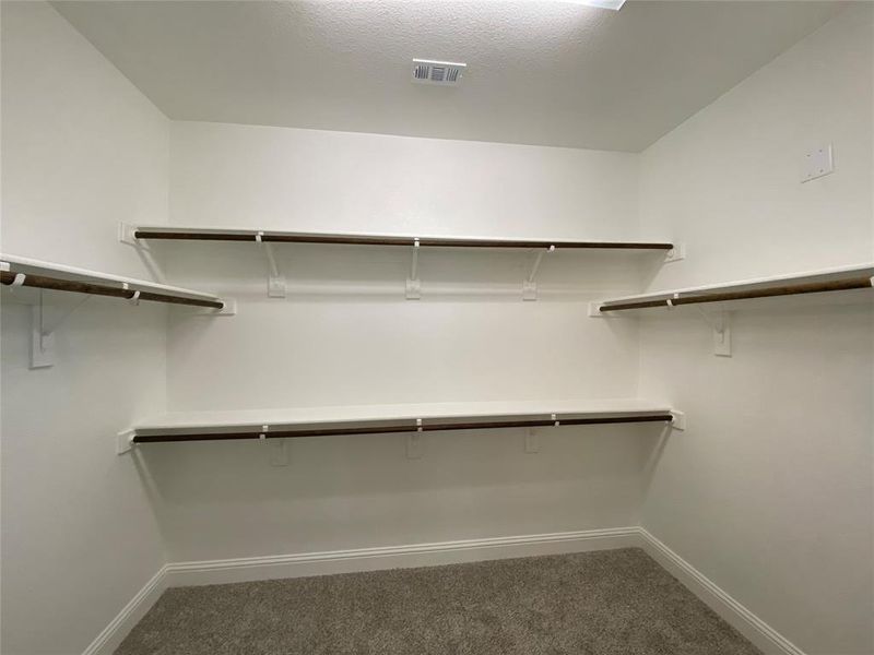 Spacious master closet