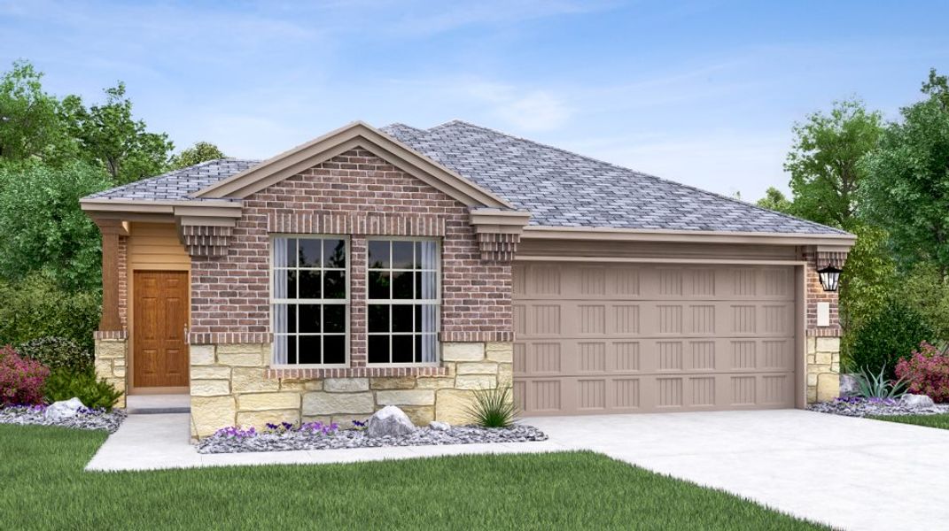 New construction Single-Family house 2305 Four Waters Loop, Georgetown, TX 78628 Mason- photo