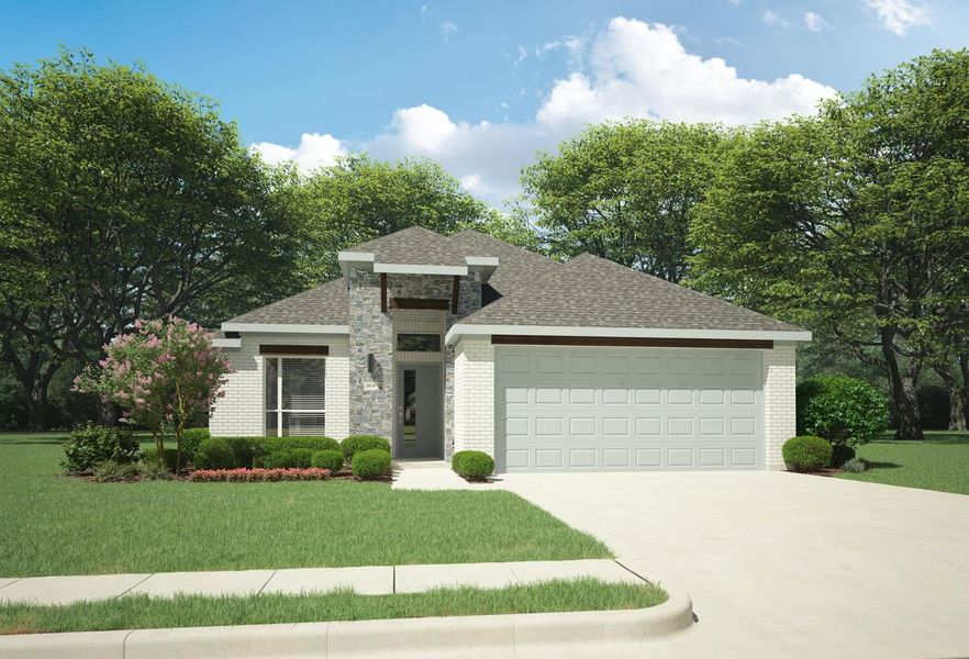 New construction Single-Family house Turquoise | Stratton Place - Gem Series | 50' Lots, 120 Ozark Street, Greenville, TX 75402 - photo