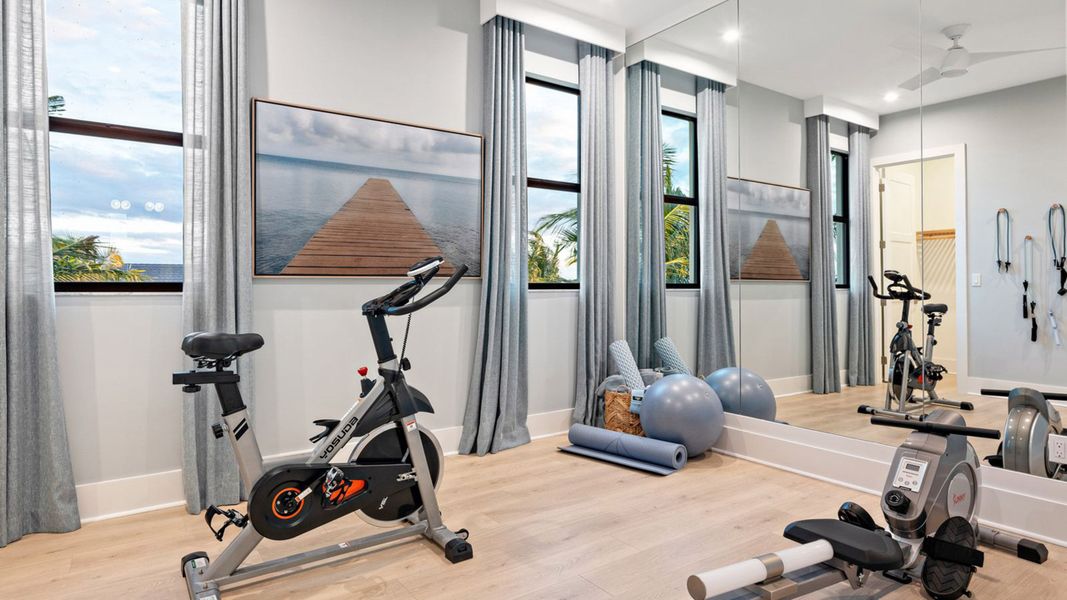 Secondary Bedroom made into Fitness Room
