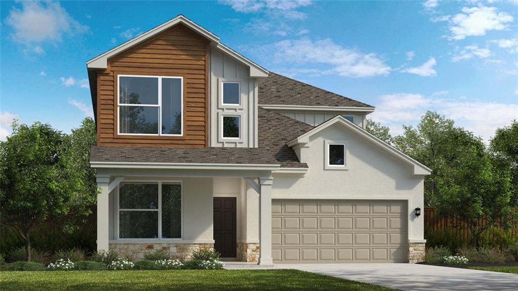 New construction Single-Family house 4325 Contrail Ln, Round Rock, TX 78665 Quinley- photo