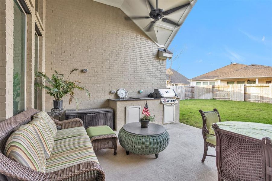 Covered patio