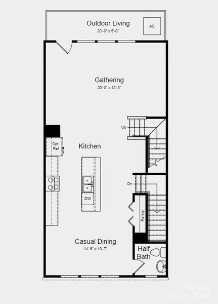 Design options added include: gas range and quartz countertops throughout.