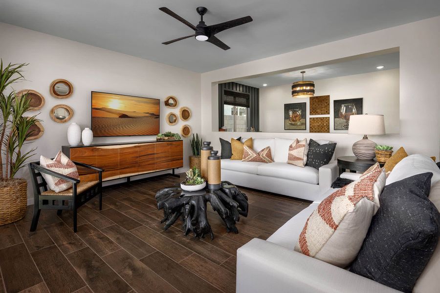 Great Room | Pastora | Sunrise Peak Series | New homes in Surprise, AZ | Landsea Homes