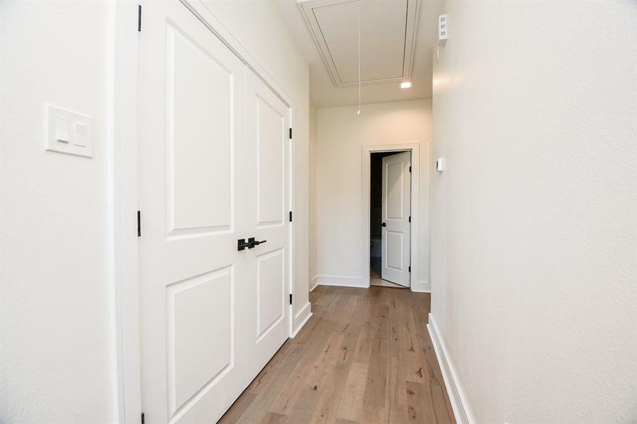 No carpet throughout the home! The upstairs hallway includes a convenient laundry room so you do not have to run up and down the stairs with Laundry