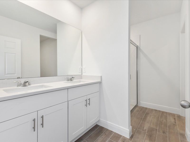 Primary bathroom in the Everglade floorplan at 232 Links Terrace Blvd