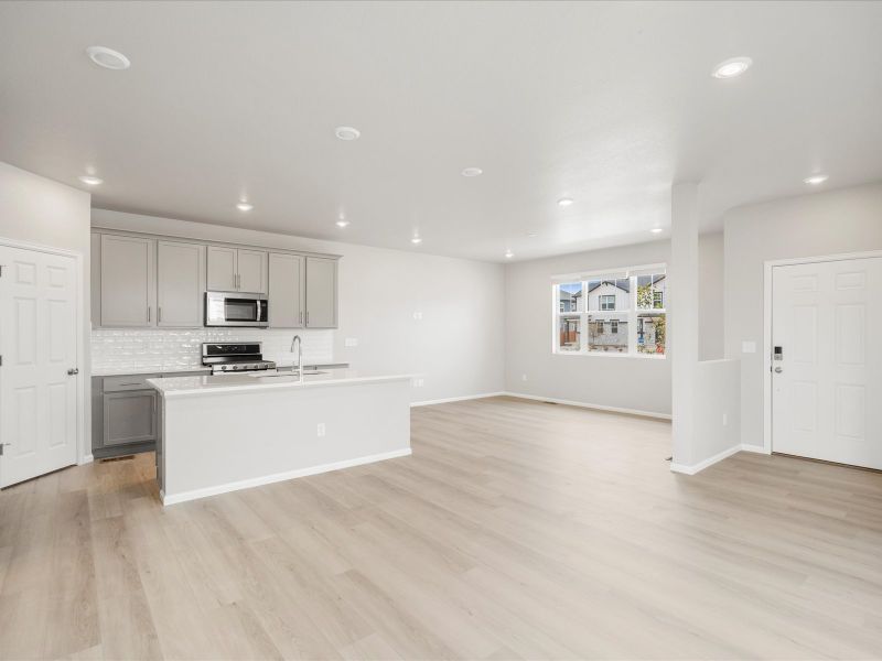 The Telluride floorplan interior image taken at a Meritage Homes community in Northern Colorado.