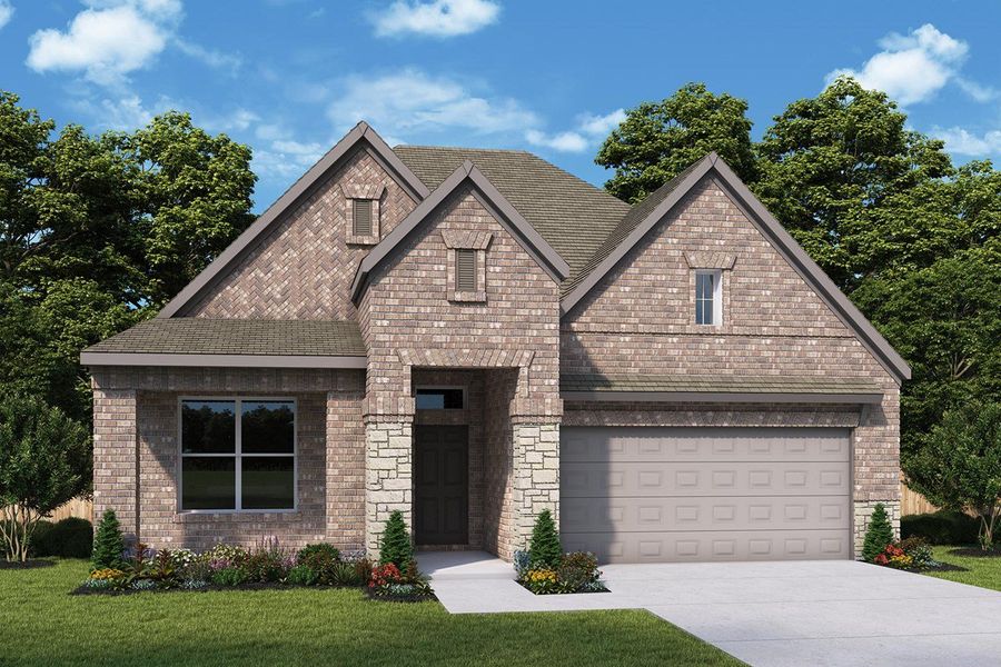 New construction Single-Family house The Andres, 12022 Grassy Bend Drive, Mont Belvieu, TX 77523 - photo
