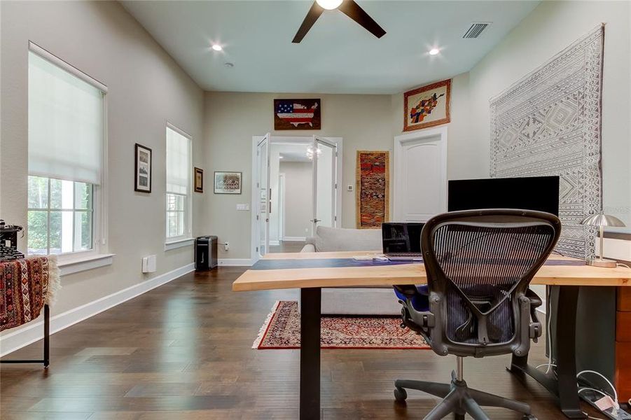 View from office towards foyer.