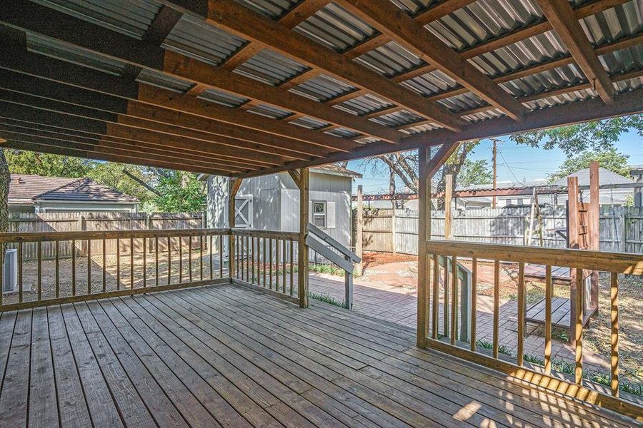 Large Covered Deck