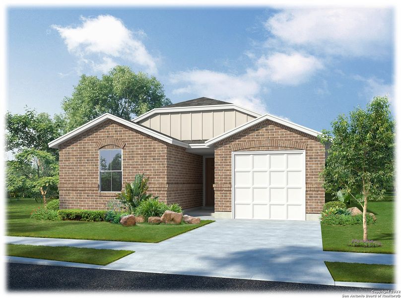New construction Single-Family house 6839 Rondo Measure, San Antonio, TX 78252 The Mabry- photo
