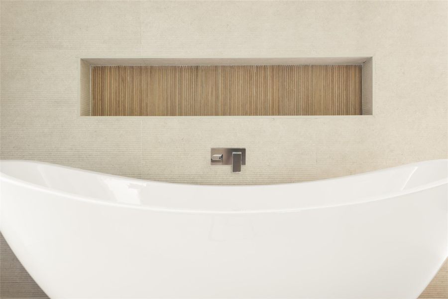 Sculptural and modern tub