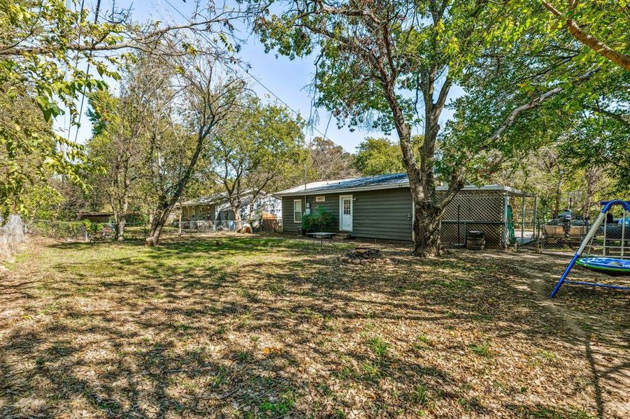 View of yard with a playground