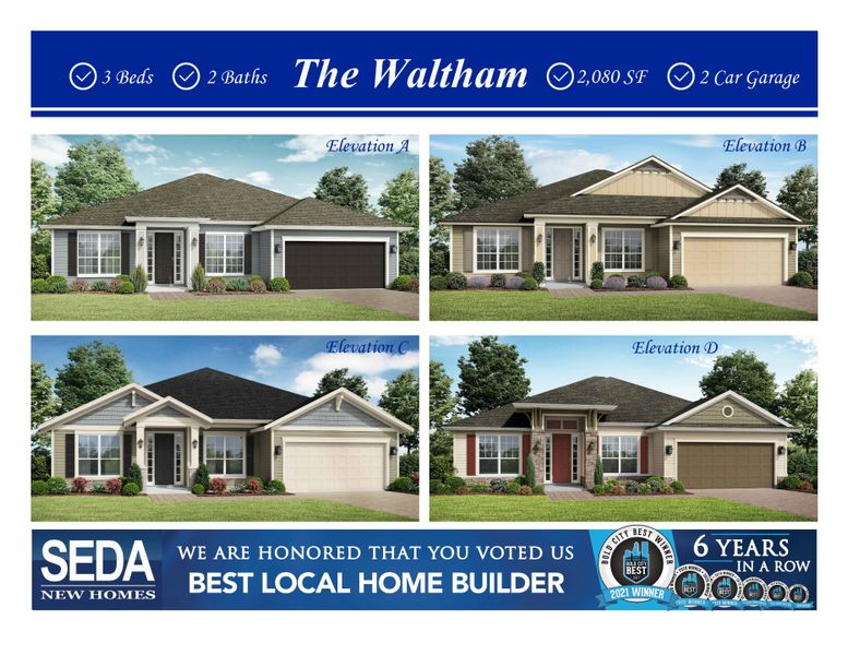 New construction Single-Family house Waltham, 14224 Lons Place, Jacksonville, FL 32226 - photo