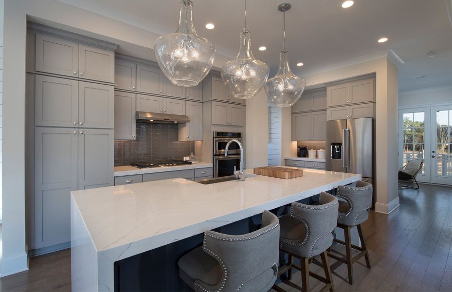 Spacious Kitchen Island