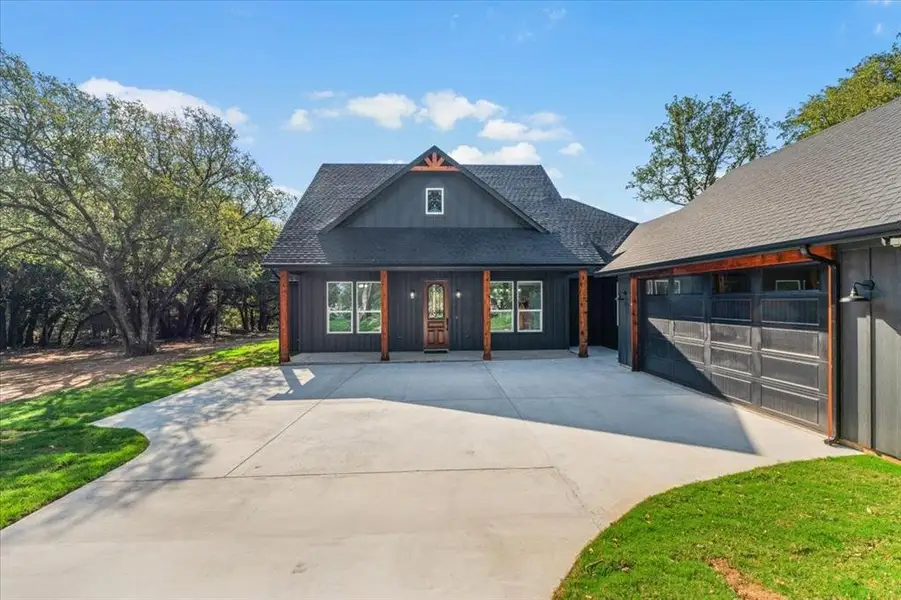 View of front of house with french doors