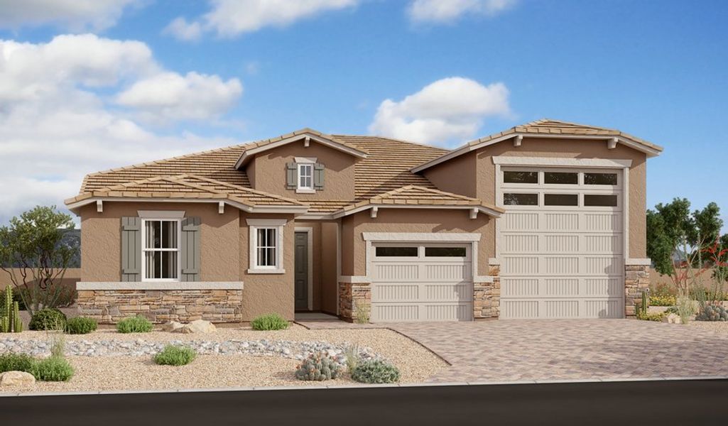 New construction Single-Family house 17592 W. Running Deer Trail, Surprise, AZ 85387 Deacon- photo