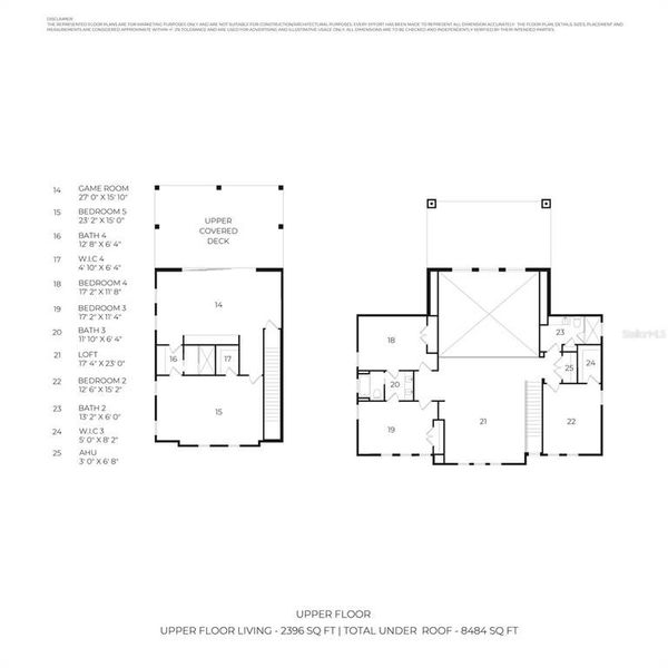 Floor Plan - Upper Floor