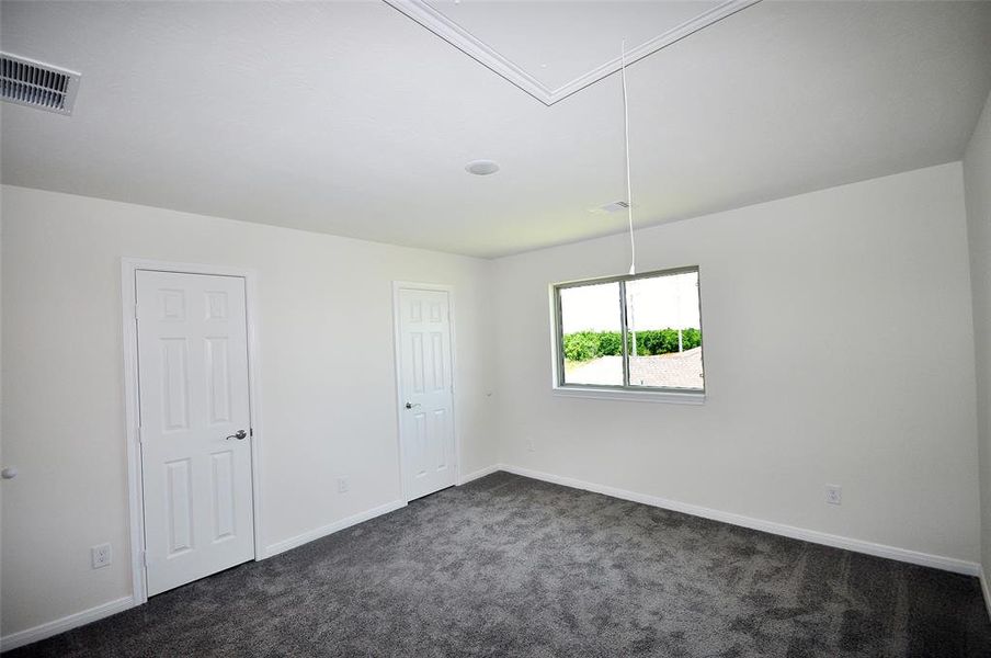 Bedroom 3 is private and includes its own bath.