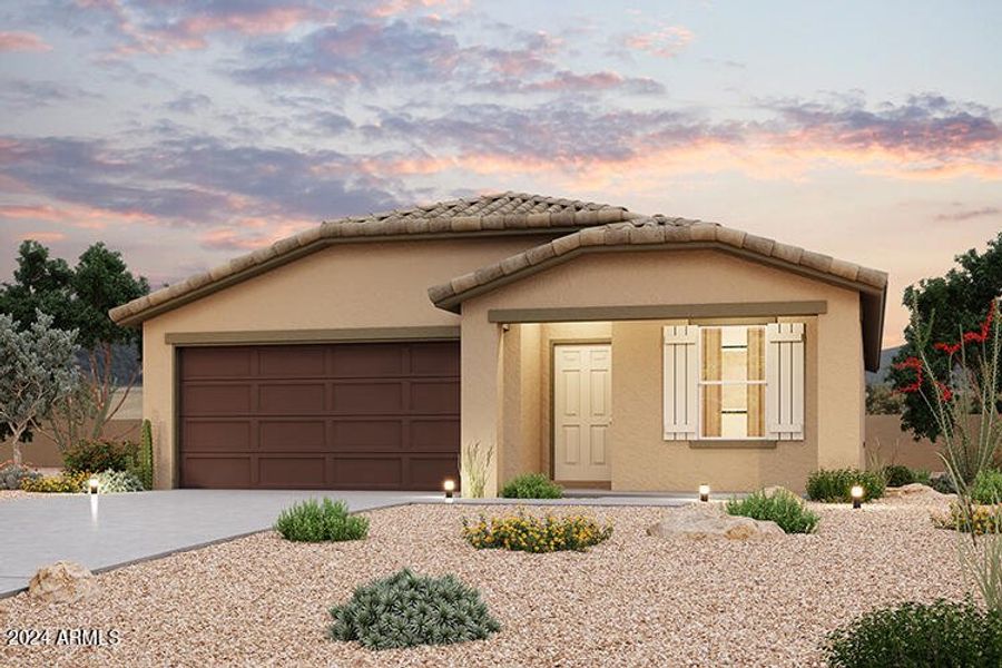 New construction Single-Family house 1130 E Brookwood Drive, Casa Grande, AZ 85122 ALAMAR- photo