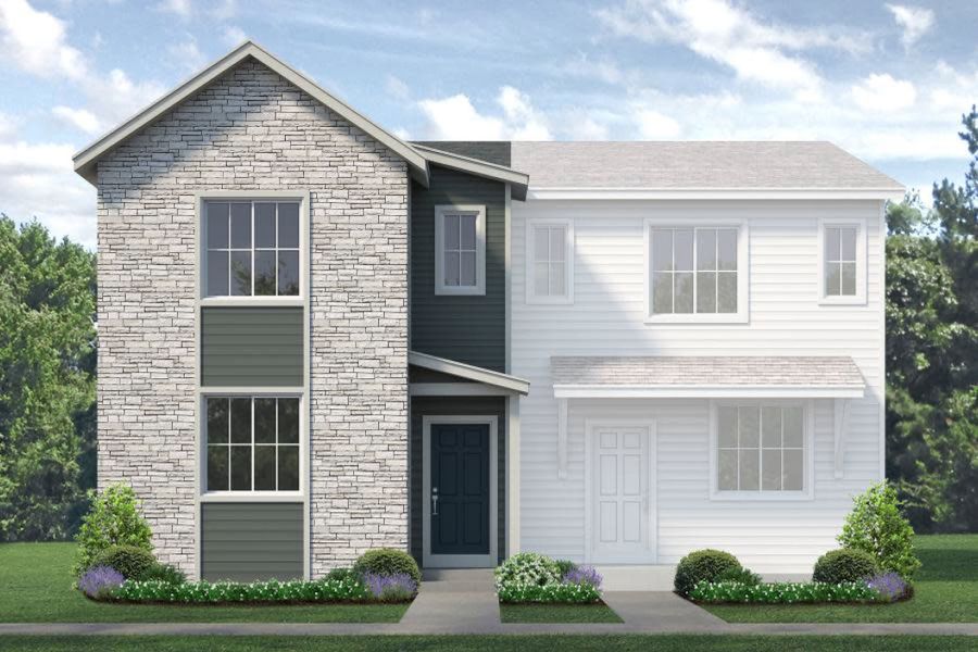 Elevation C - Acadia - Pintail Commons at Johnstown Village by Landsea Homes