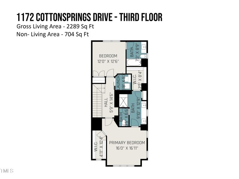 1172 Cottonsprings Drive - Floorplan 3rd