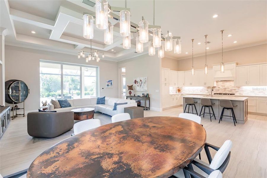 Dining Room - Great Room - Kitchen