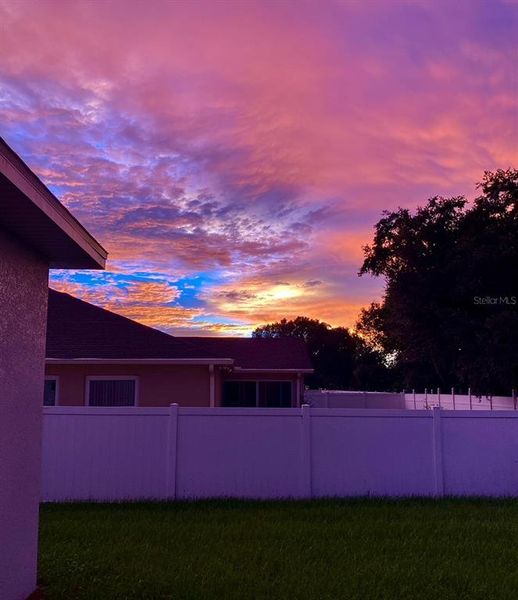 Sunset Patio view