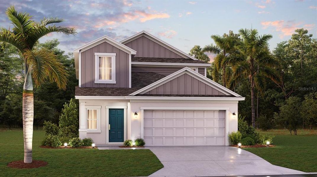 New construction Single-Family house 530 Sea Turtle Lane, Haines City, FL 33844 Columbia- photo
