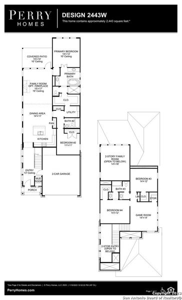New construction Single-Family house 12332 Aurora Basin, San Antonio, TX 78254 Design 2443W- photo