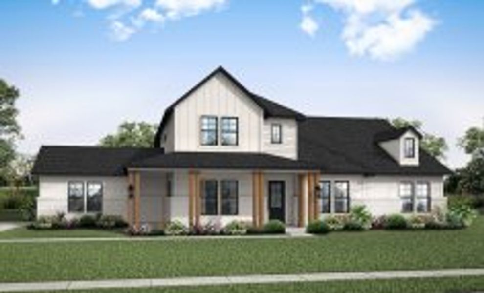 New construction Single-Family house 3693 Farmhouse, 25655 High Meadow Preserve Drive, Magnolia, TX 77355 - photo