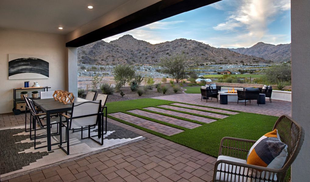 Covered patio for entertaining