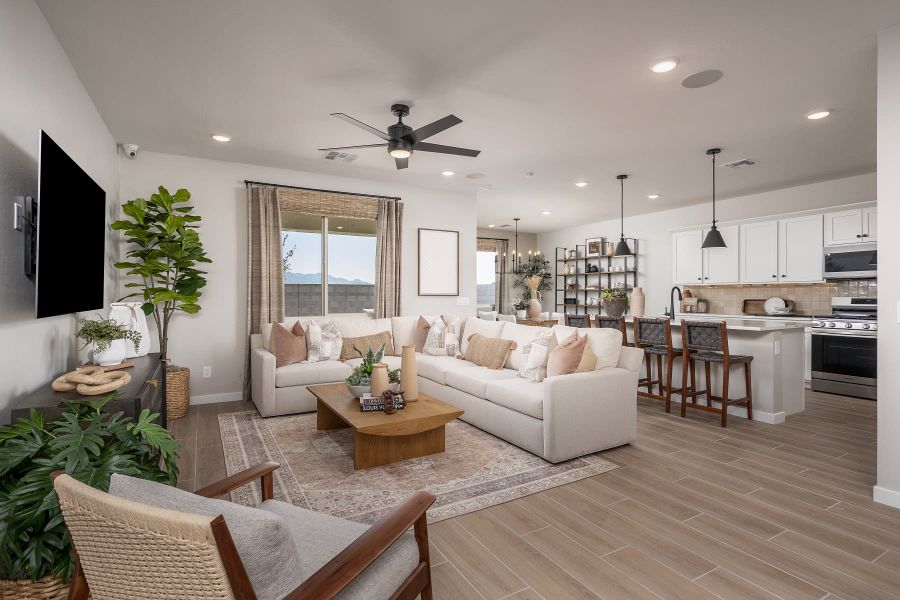 Great Room | Falcon | El Cidro | Goodyear, AZ | Landsea Homes