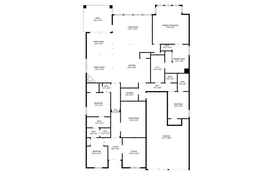 Floorplan of 3234 Caney Dr