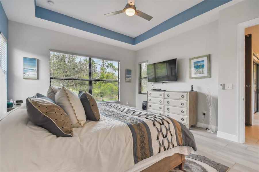 Primary Bedroom with large private bath, and huge walk-in closet