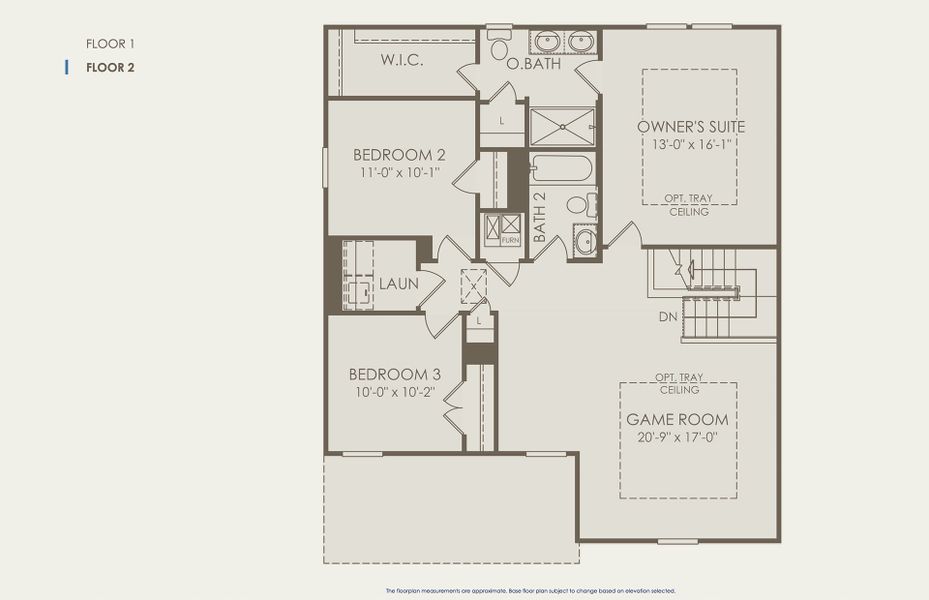 Sandalwood Floor Plan, Quick Move-In Home, Floor 2