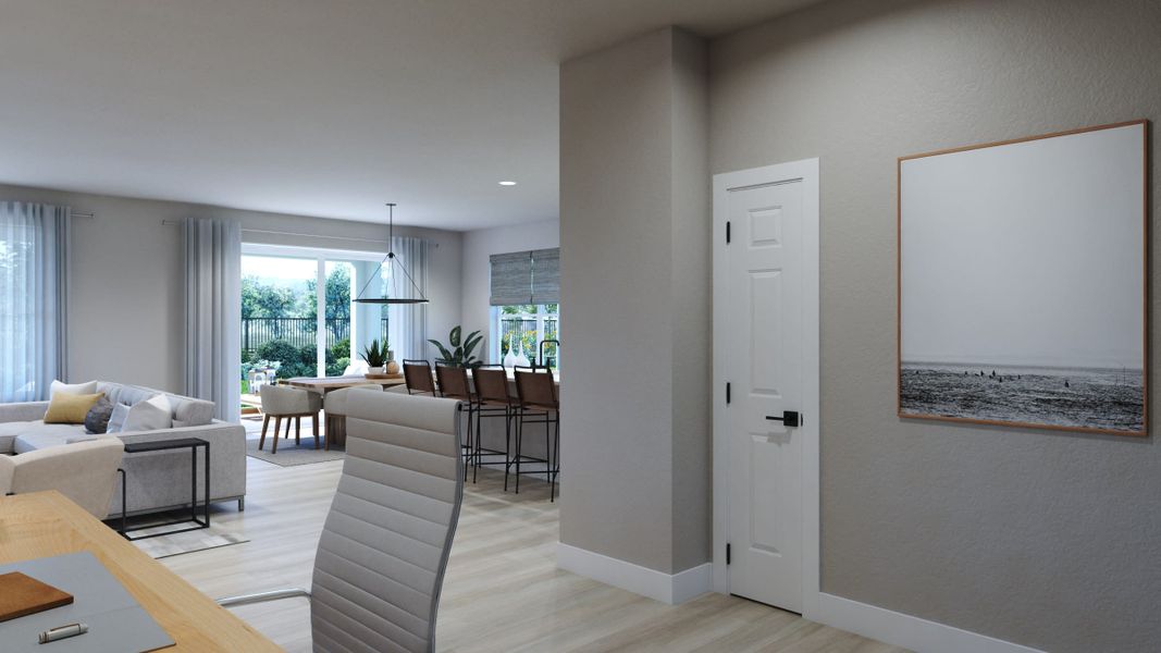 Office Area | Cypress | Courtyards at Waterstone | New homes in Palm Bay, FL | Landsea Homes