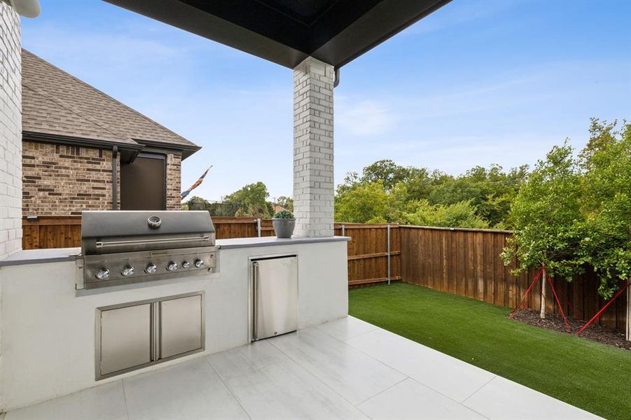 View of patio / terrace featuring area for grilling