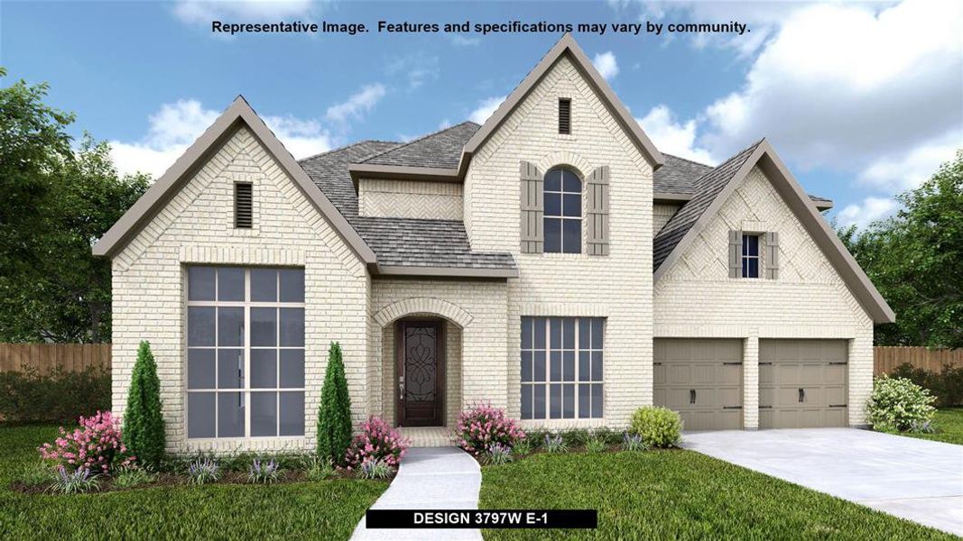 New construction Single-Family house Design 3797W, 18806 Citrange Bend Way, Manvel, TX 77578 - photo