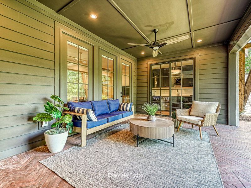 Covered Patio Example Photo of Similar Unit