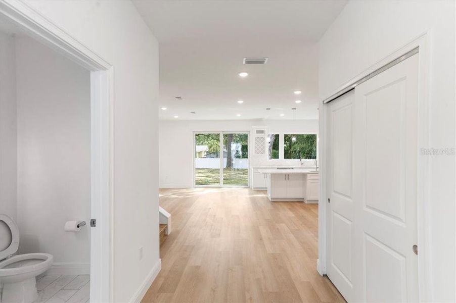 Actual Finished Home Shot From Front Entrance Looking Back To Great Room & Kitchen