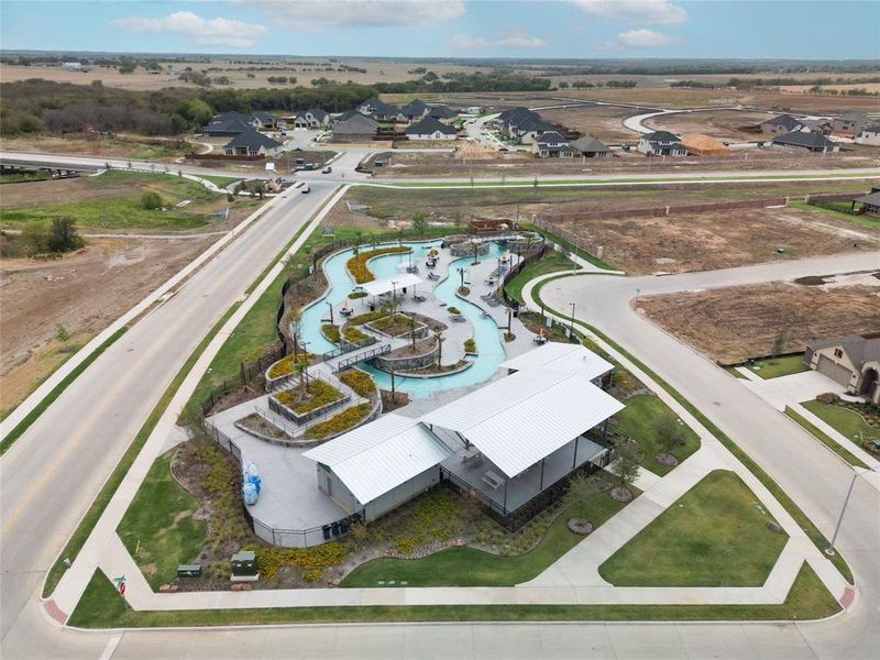 Birds eye view of property