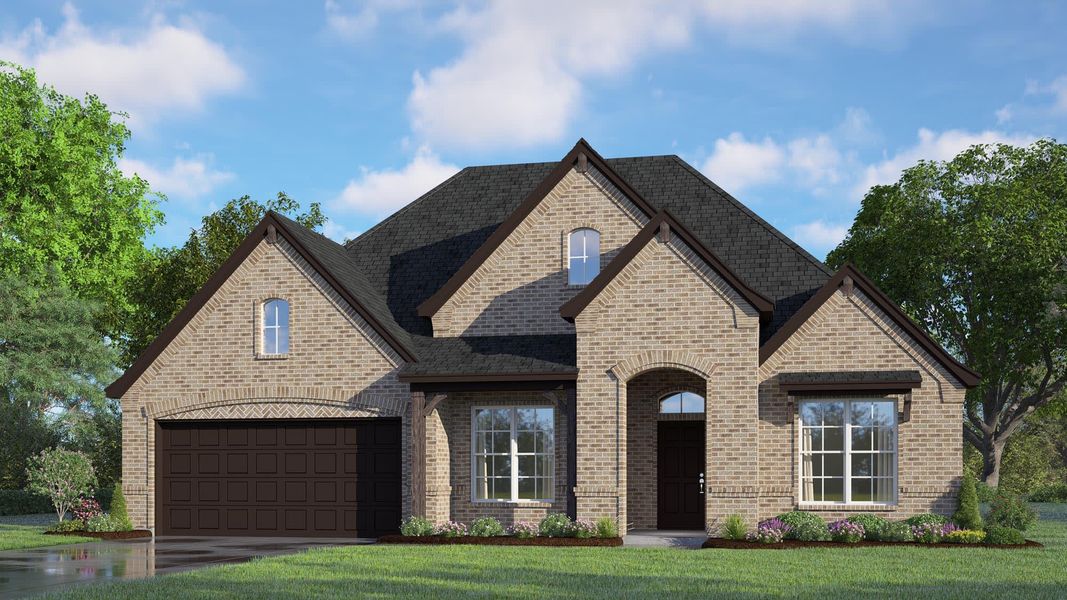 Elevation D | Concept 2464 at Lovers Landing in Forney, TX by Landsea Homes